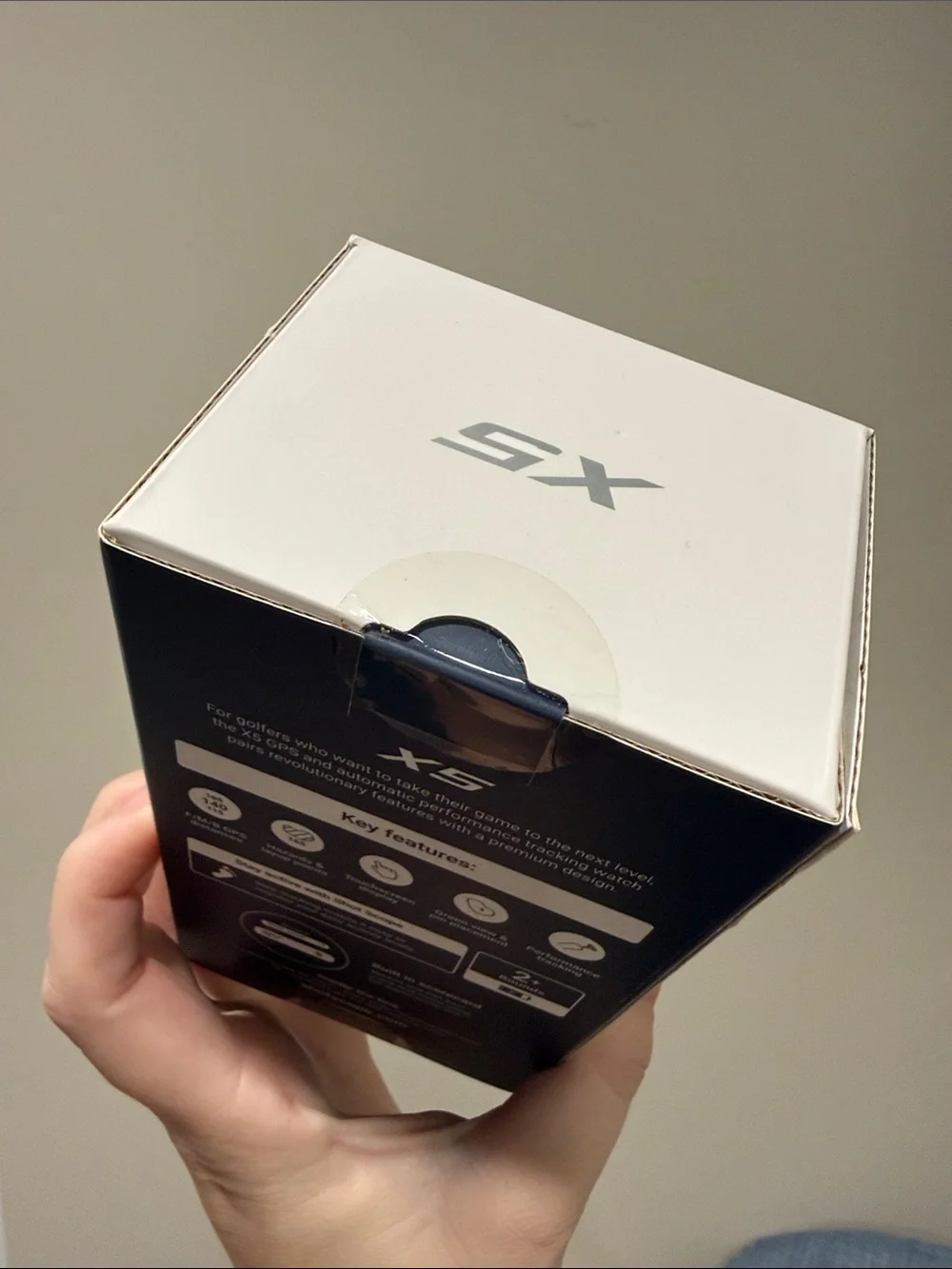 NEW Shot Scope X5 Premium GPS Golf Watch Unopened Box - Stealth Black